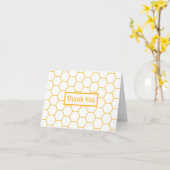 Carte de remerciements Gold Honeycomb (Fleur jaune)