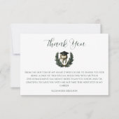 Carte De Remerciements Gold Laurel Tooth Graduation Party (Devant)