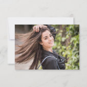 Carte De Remerciements Gold Navy Blue Modernisation PHOTO (Dos)