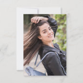 Carte De Remerciements Gold Navy Blue Modernisation PHOTO (Dos)