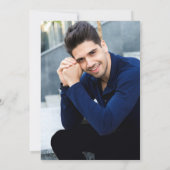 Carte De Remerciements Gold Navy Modernisation de l'école de soins infirm (Dos)