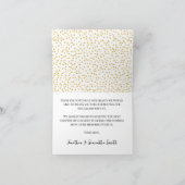 Carte de remerciements Gold Parties scintillant Po (Intérieur)