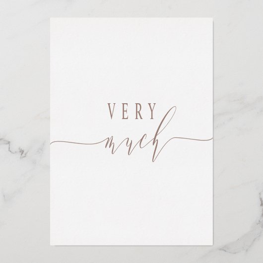 Carte de remerciements Gold Rose simple et élégant (Verso)