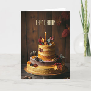Carte De Remerciements Golden Harvest Celebrest Birthday Card