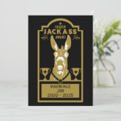 Carte De Remerciements Golden Jackass (Debout devant)