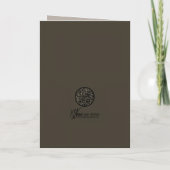 Carte De Remerciements Golden Memories 5 x 7 (Dos)