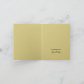 Carte De Remerciements Golden Ocean, Elégant Mariage plage (Intérieur)