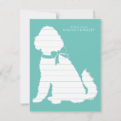 Carte De Remerciements Goldendoodle Chien Chien Puppy Labradoodle (Devant)