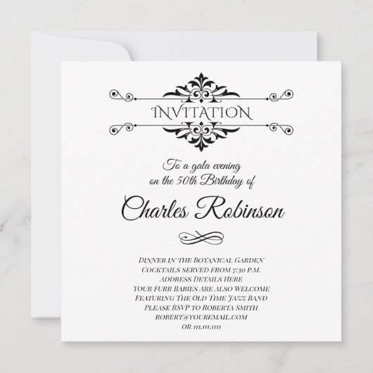 Carte De Remerciements Goldendoodle Chien dans William Morris Style Garde (Dos)