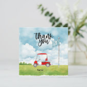 Carte De Remerciements Golf 1er anniversaire (Debout devant)