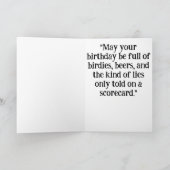 Carte De Remerciements *~* Golf AP94 Senior Funny Humour Man Birthday Car (Intérieur)