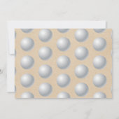 Carte De Remerciements Golf Ball N'importe quel âge Photo anniversaire (Dos)