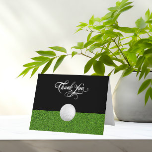 Carte De Remerciements Golf Business Classy