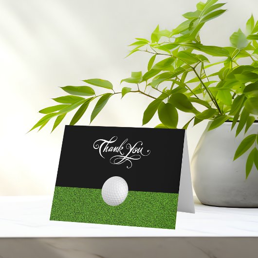 Carte De Remerciements Golf Business Classy