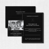 Carte De Remerciements Golf Celebration of Life Black