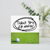 Carte De Remerciements GOLF Greens Gratitude : Fairway (Debout devant)