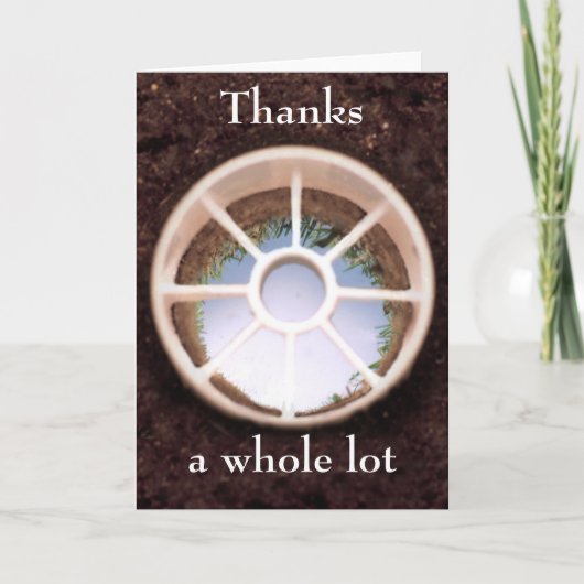 Carte De Remerciements Golf Hole (Devant)