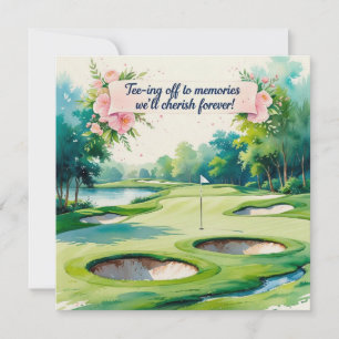 Carte De Remerciements Golf mariage pour célébrer avec nous