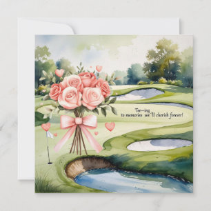 Carte De Remerciements Golf mariage pour célébrer avec nous