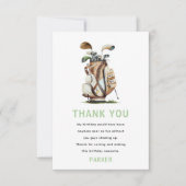 Carte De Remerciements Golf Partee Adulte Anniversaire (Devant)