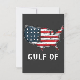 Carte De Remerciements Golfe d'Amérique Drôle Trump Côte Est Mexique