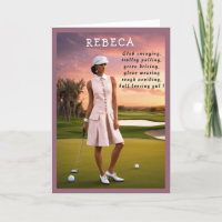 Golfer Funny Anniversaire mignon Golf blague