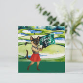 Carte de remerciements Golfer pour amoureux de les (Debout devant)