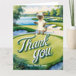 Carte De Remerciements Golfer vous remercie de mettre vert