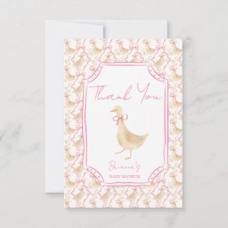 Carte De Remerciements Goose nursery rhymes baby shower