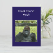 Carte De Remerciements Gorilla Birthday Bash in the Wild (Debout devant)