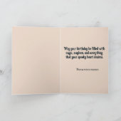 Carte De Remerciements Goth Birthday Card - Gâteau d'anniversaire Éffraya (Intérieur)