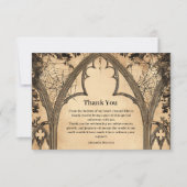 Carte De Remerciements Gothic Arch Midnight Birthday (Devant)