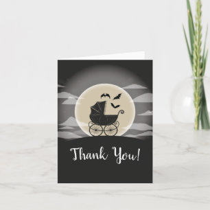 Carte De Remerciements Gothic Baby Shower Halloween