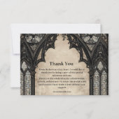 Carte De Remerciements Gothic Chandelier Midnight Birthday (Devant)