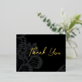 Carte de remerciements gothique à huile de monarqu (Debout devant)