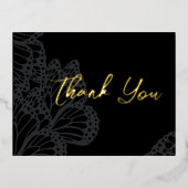 Carte de remerciements gothique à huile de monarqu (Recto)