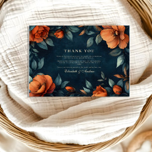 Carte De Remerciements Gothique Floral Maussade