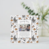 Carte de remerciements gothique victorienne de tra (Debout devant)