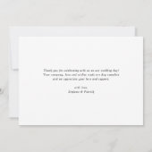 Carte De Remerciements Gouttes de Confettis en Feuille d'Or Rose Élégant (Dos)