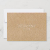 Carte De Remerciements Gouttes de pluie bleues mignonnes Bohème Kraft rus (Dos)