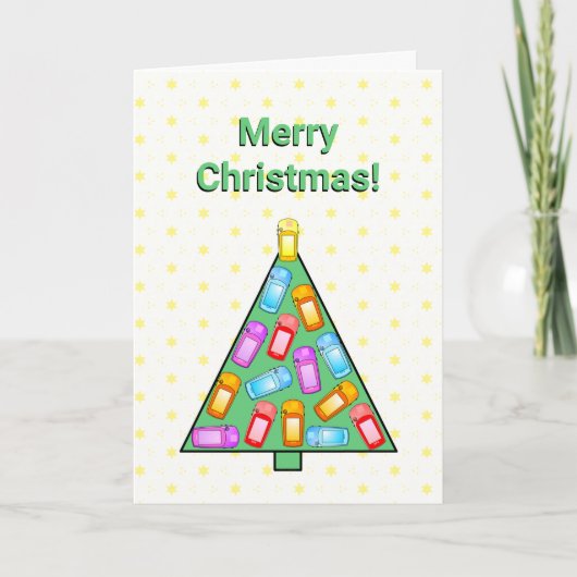 Carte De Remerciements GPS Geocaching Christmas Tree Christmas Card (Devant)