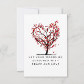 Carte De Remerciements Grâce Et Amour (Devant)