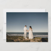 Carte De Remerciements Graceful Floral Pink and Dusty Blue (Dos)