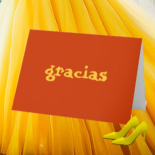 Carte De Remerciements Gracias espagnol