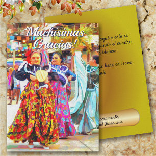 Carte De Remerciements Gracias Mexican Festival Dancers 2549 Card