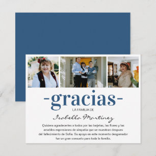 Carte De Remerciements Gracias Simpatia Collage photo de la sympathie e