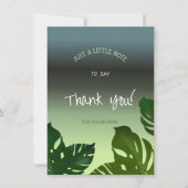 Carte De Remerciements Gradient background (Devant)