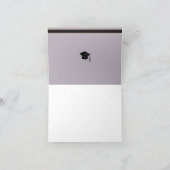 Carte de remerciements Grad'image : violet (Intérieur)