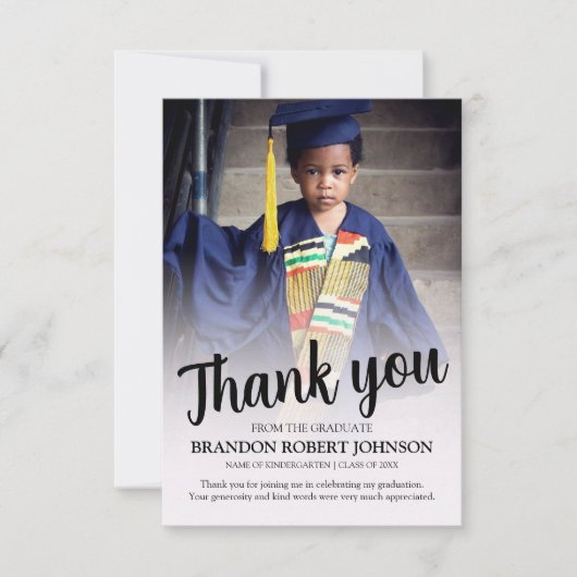 Carte De Remerciements Graduation (Devant)