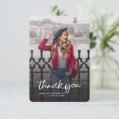 Carte De Remerciements Graduation 2024 Photo Grad Party (Debout devant)